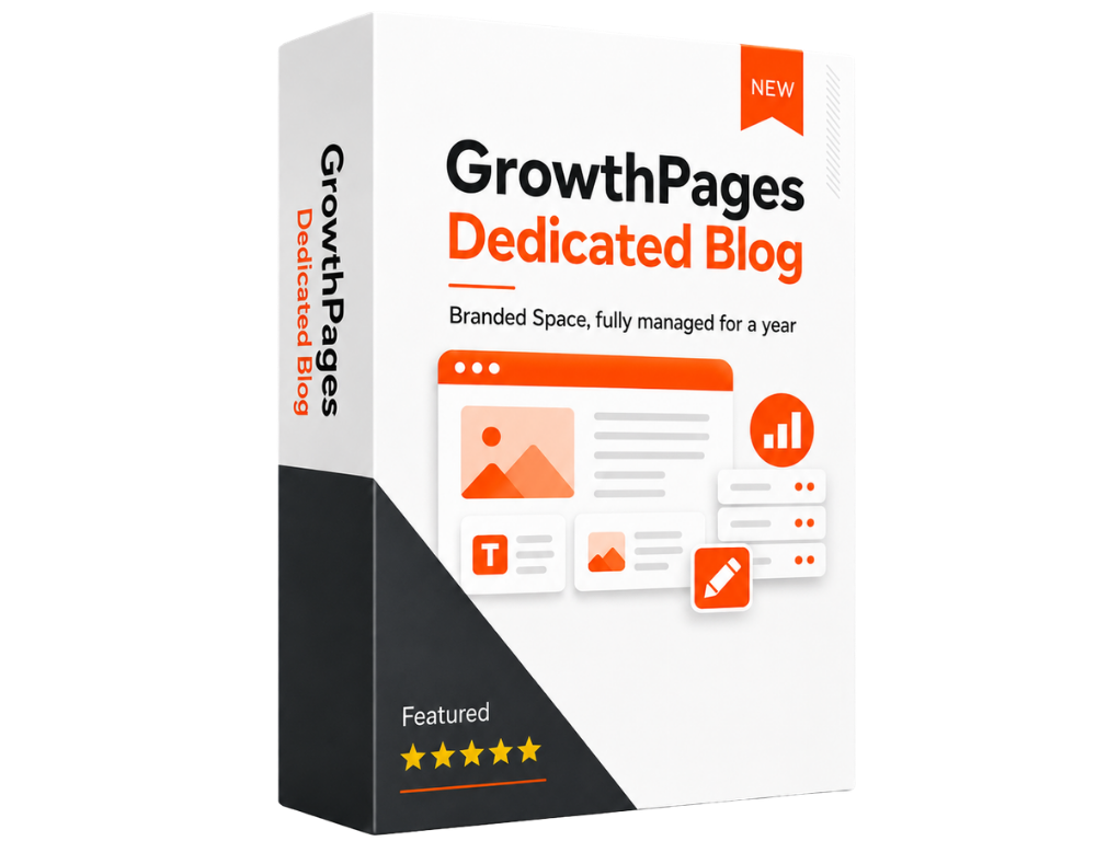 GrowthPages Dedicated Blog — your branded blog space